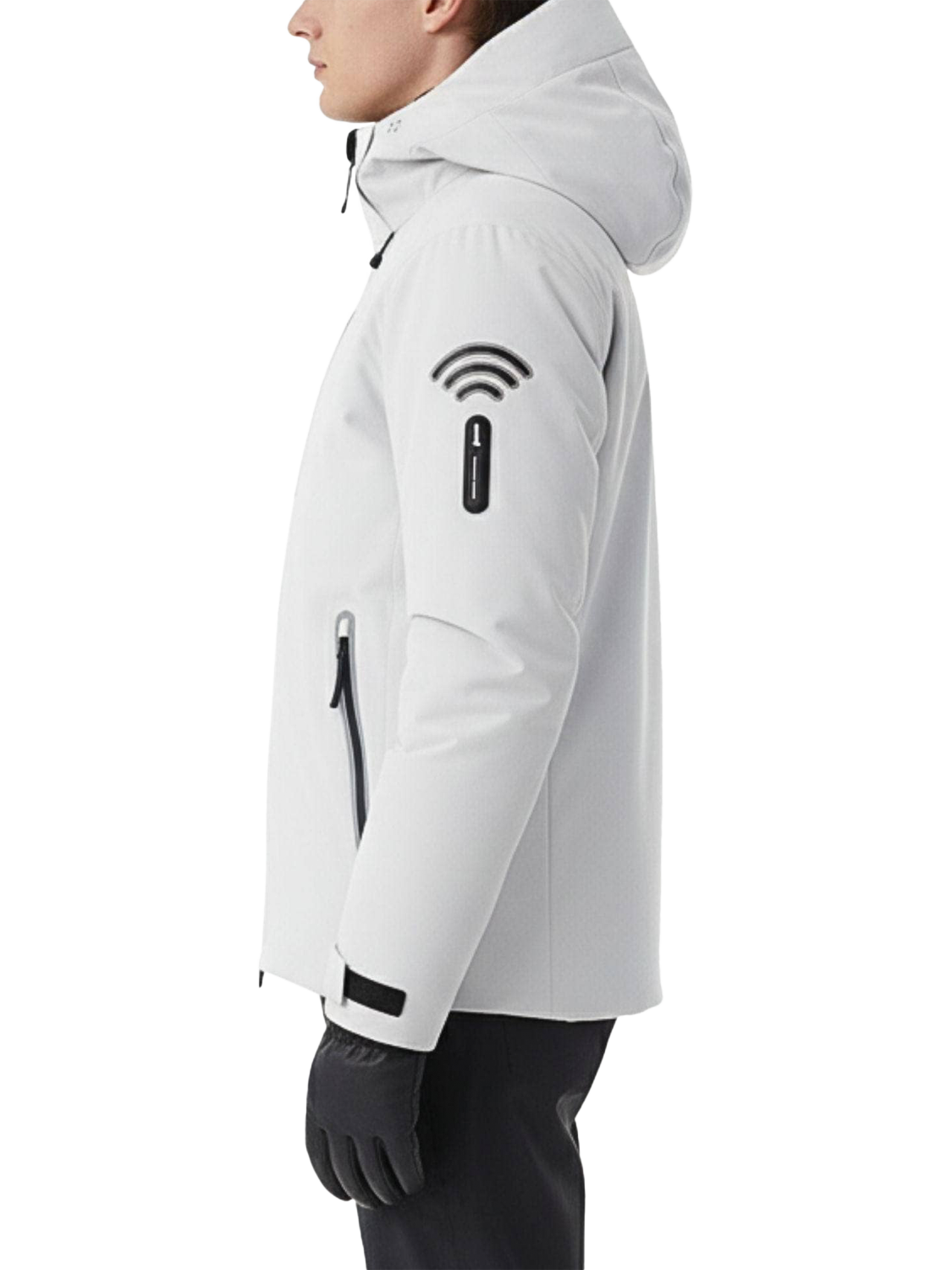 Product image 2 of 6, which shows Bosideng Hooded Goose Down Jacket, Aluminum, S