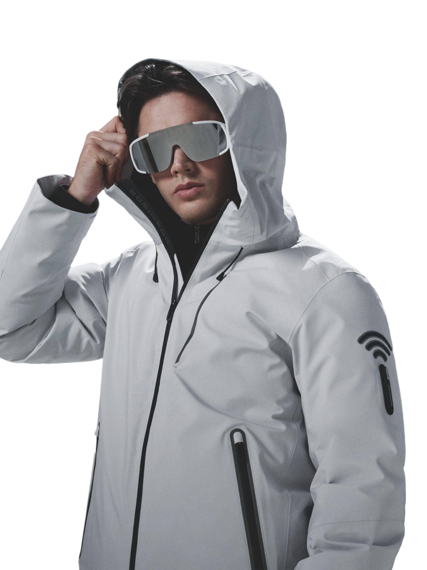 Product image 5 of 6, which shows Bosideng Hooded Goose Down Jacket, Aluminum, S