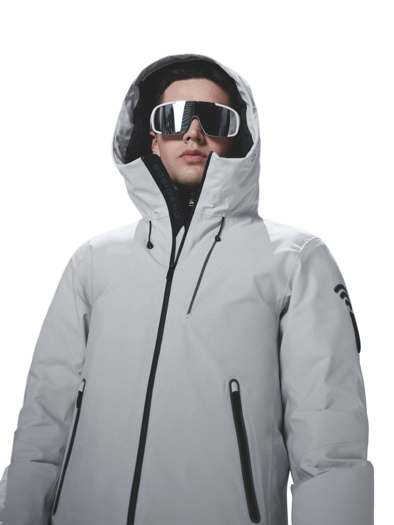 Product image 6 of 6, which shows Bosideng Hooded Goose Down Jacket, Aluminum, S