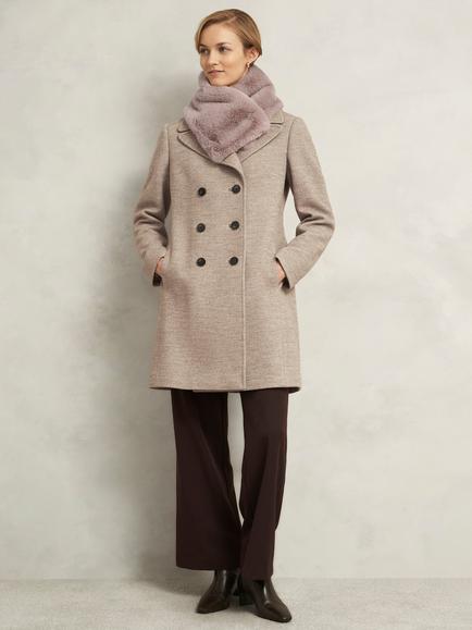 Hobbs Christie Faux Fur Scarf - view 2, Mink