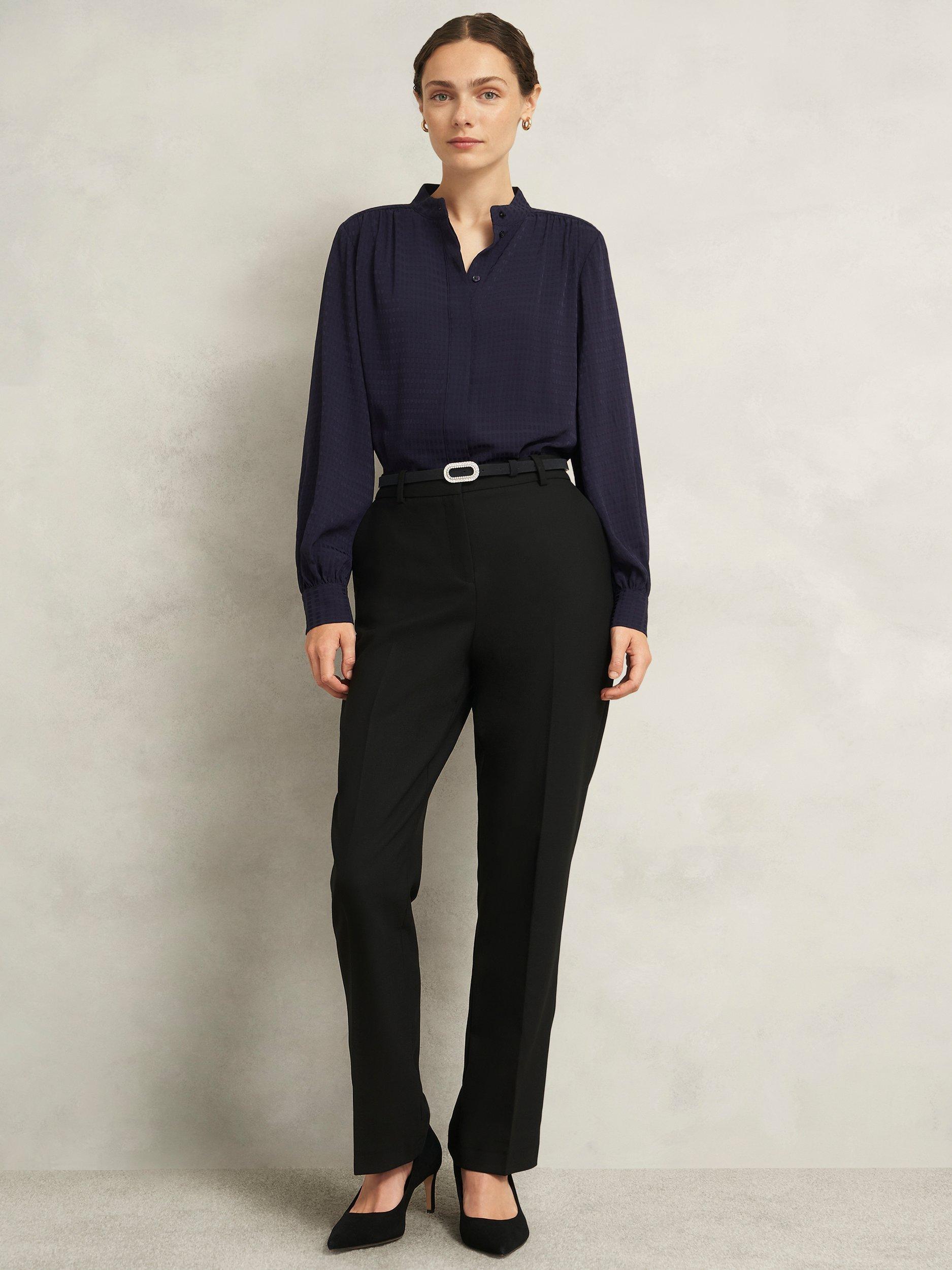 Product image 4 of 4, which shows Hobbs Cathy Jewelled Belt, Black, L