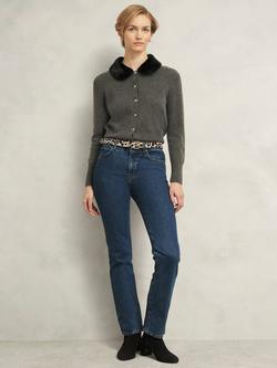 Hobbs Nima Leopard Print Leather Belt, Multi - view 2, Multi