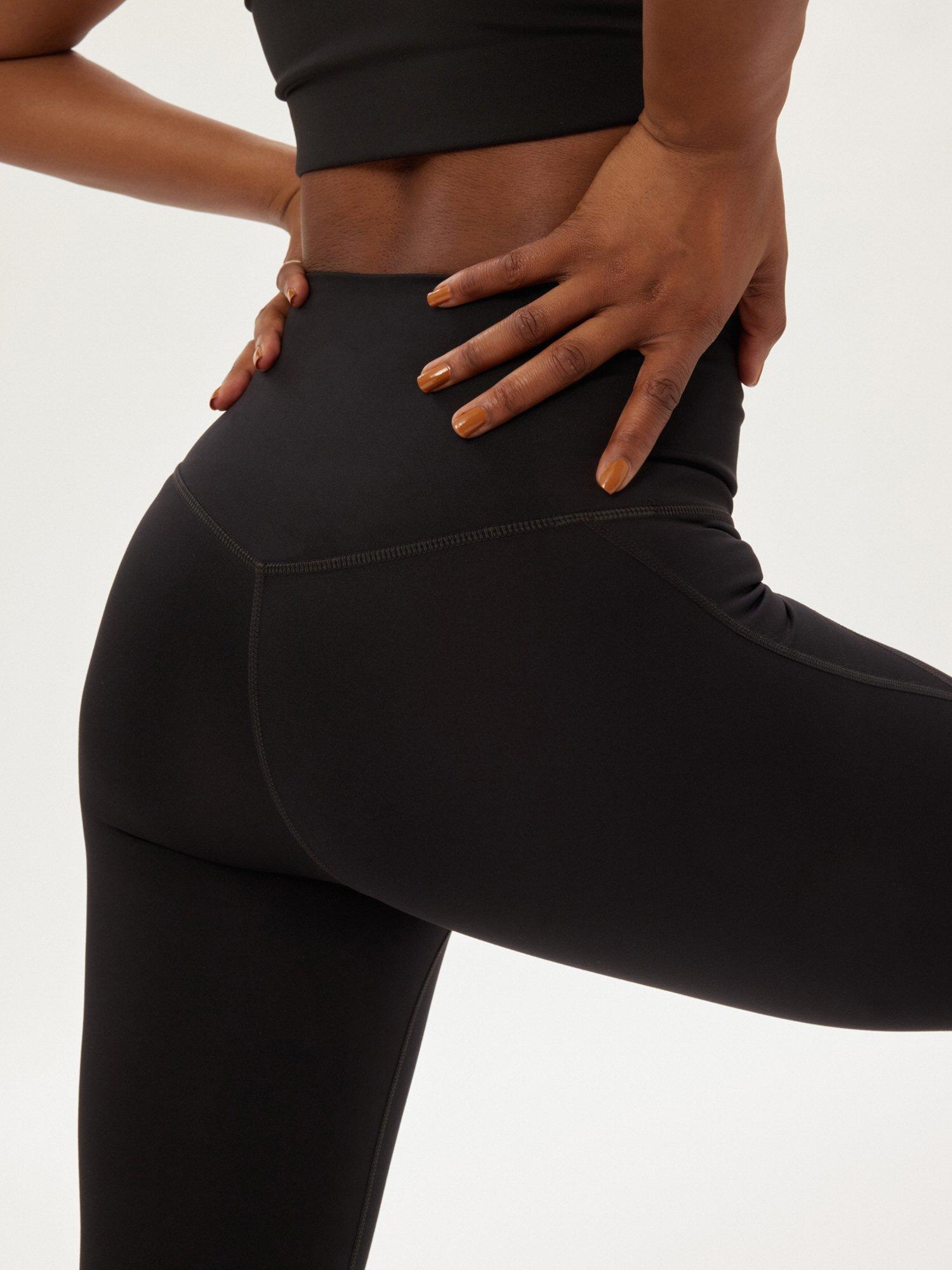 Product image 5 of 7, which shows Girlfriend Collective Float Ultralight High Rise Leggings, Black, XS