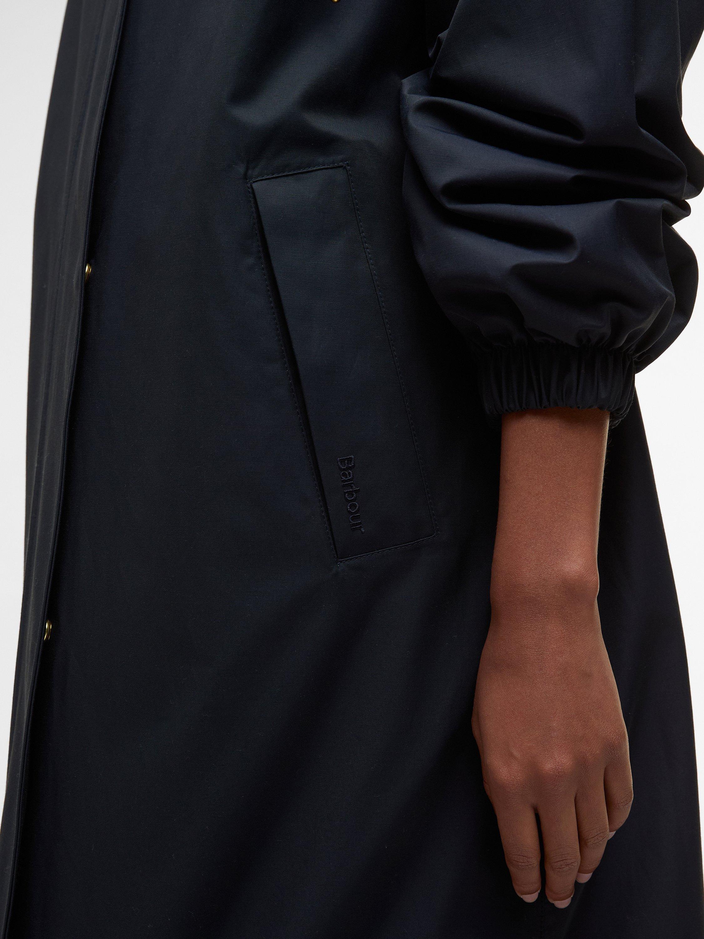 Product image 4 of 11, which shows Barbour Bronagh Waterproof Jacket, Navy/Ancient Poplar, 8