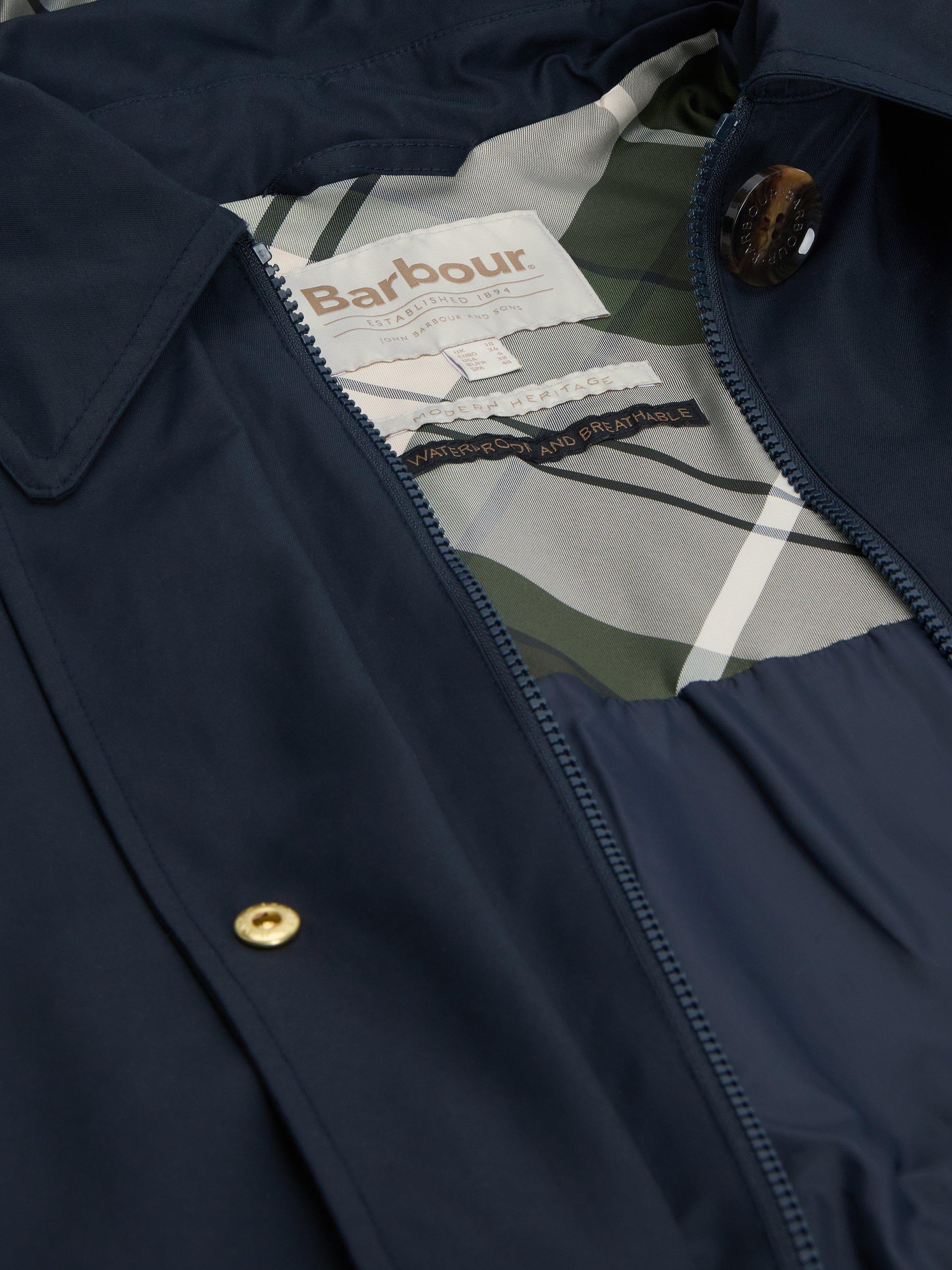 Product image 6 of 11, which shows Barbour Bronagh Waterproof Jacket, Navy/Ancient Poplar, 8