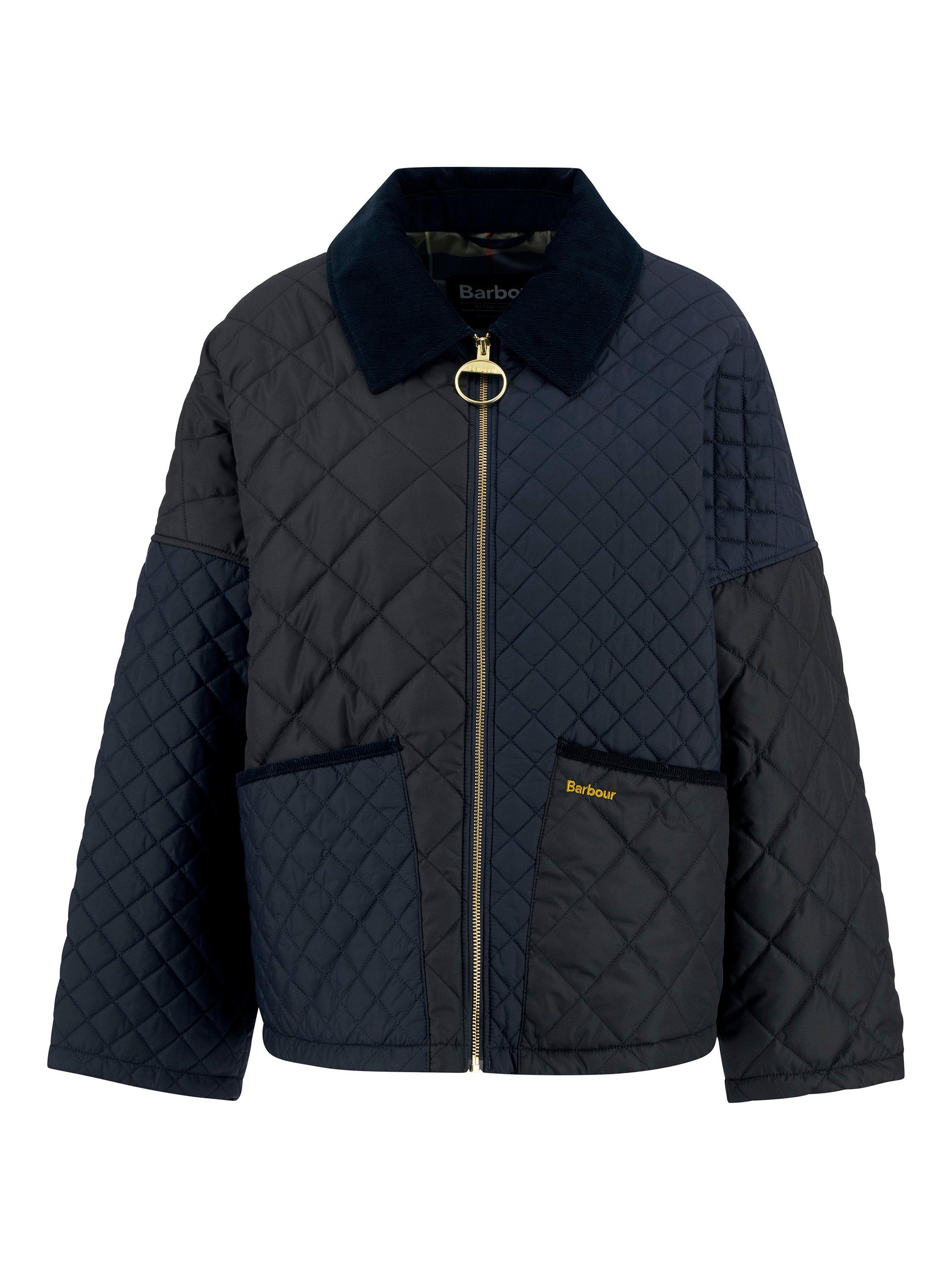 Product image 6 of 6, which shows Barbour Danby Quilted Jacket, Navy/Black, 8