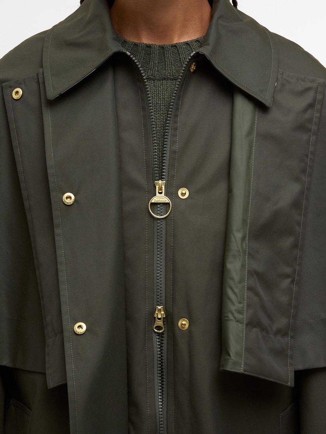 Product image 4 of 7, which shows Barbour Fia Showerproof Jacket, Sage/Ancient Poplar, 8