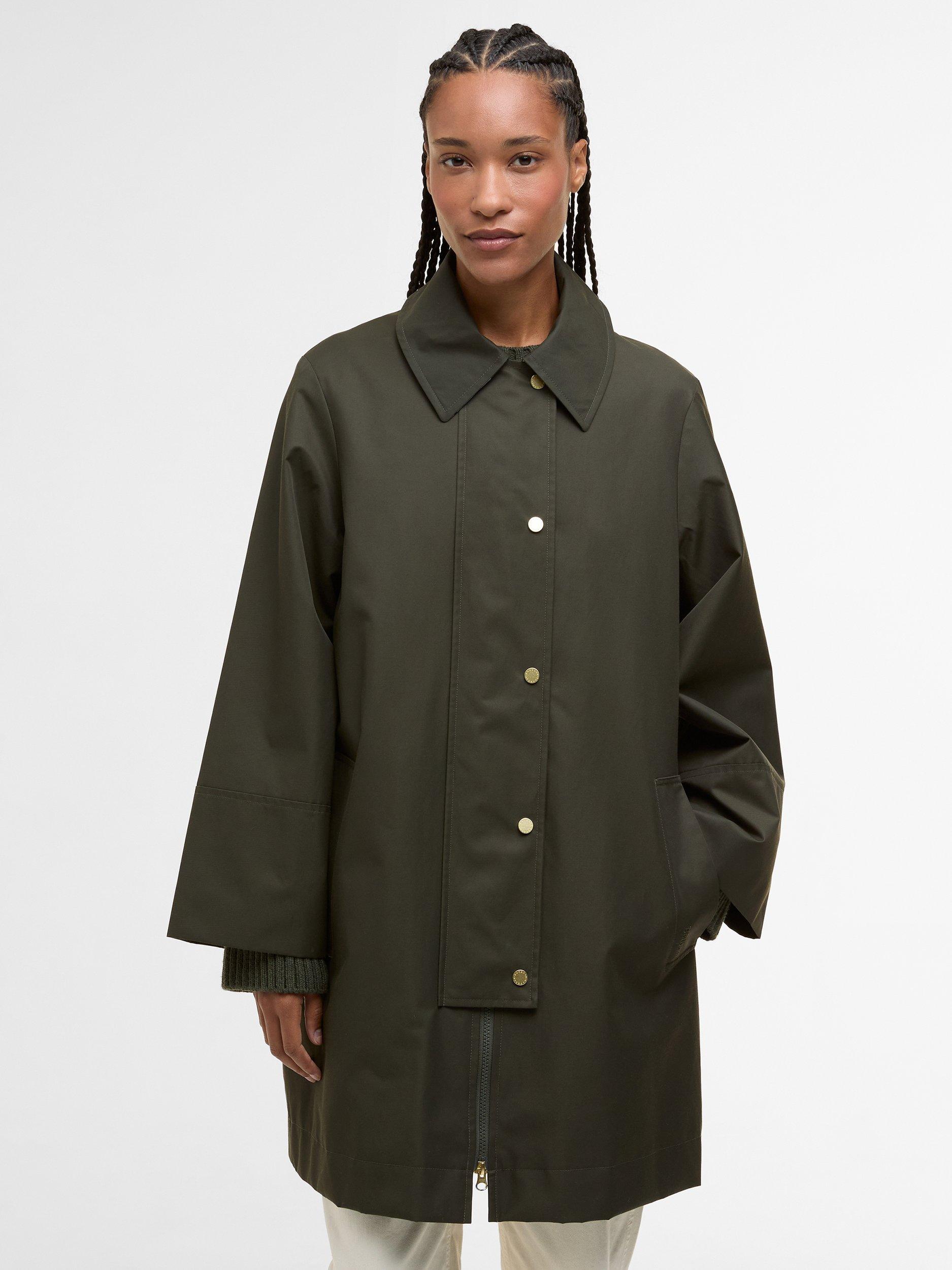 Product image 5 of 7, which shows Barbour Fia Showerproof Jacket, Sage/Ancient Poplar, 8