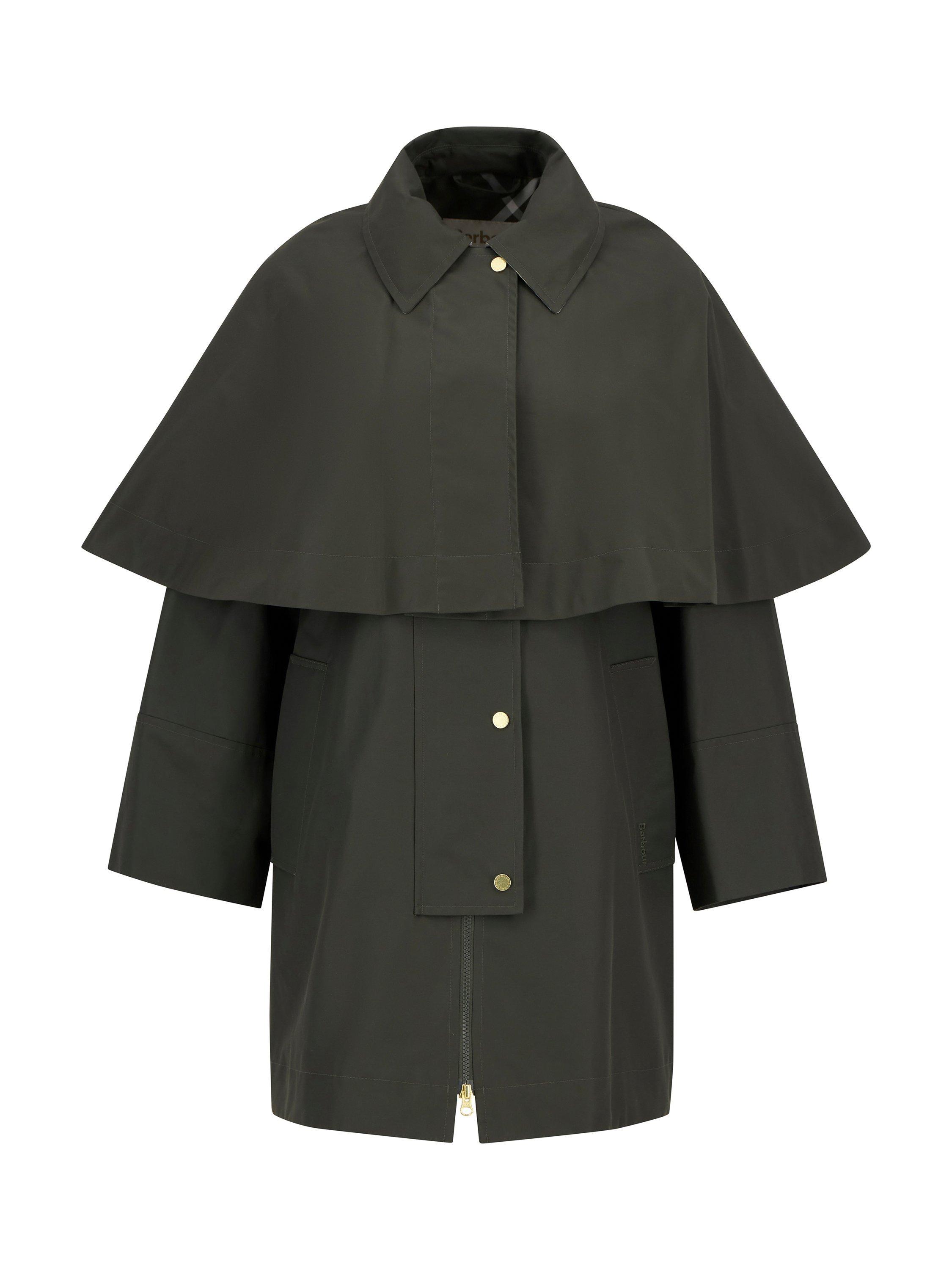Product image 7 of 7, which shows Barbour Fia Showerproof Jacket, Sage/Ancient Poplar, 8