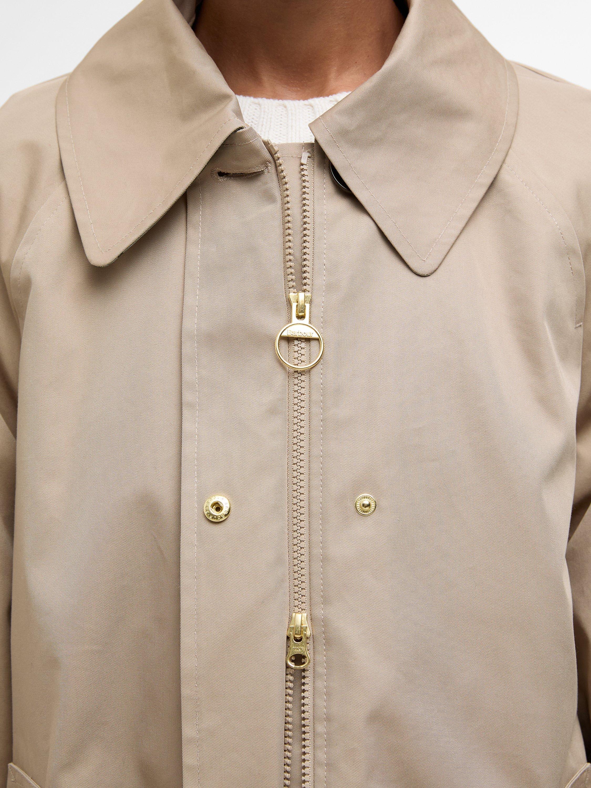 Product image 4 of 8, which shows Barbour Kennedy Showerproof Jacket, Beige, 8