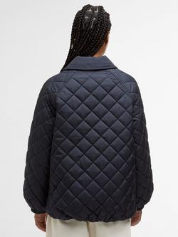 Barbour Laoise Quilted Jacket, Navy/Ancient Poplar - view 2, Navy/Ancient Poplar