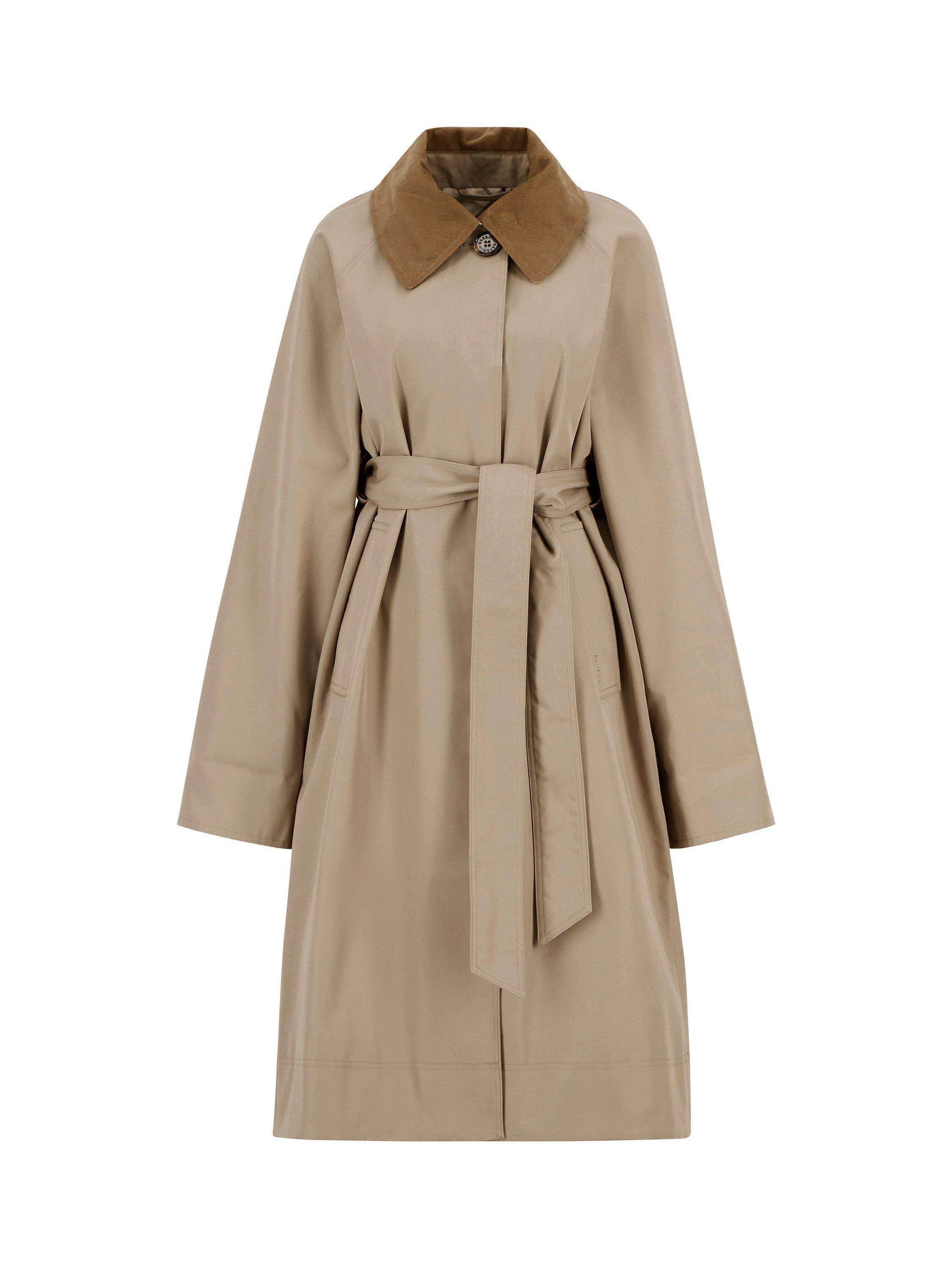 Product image 7 of 7, which shows Barbour Reagan Showerproof Trench Coat, Beige, 8