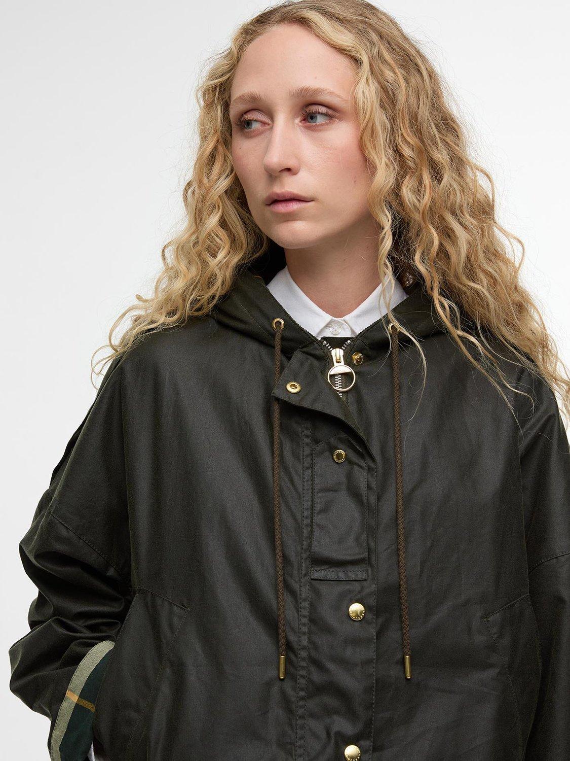 Product image 3 of 7, which shows Barbour Ryedale Waxed Jacket, Olive, 8