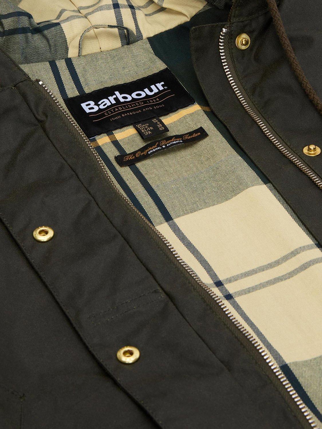 Product image 5 of 7, which shows Barbour Ryedale Waxed Jacket, Olive, 8