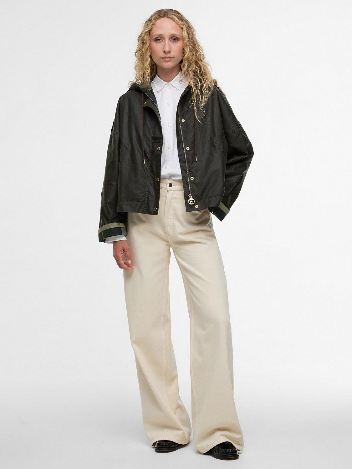 Product image 6 of 7, which shows Barbour Ryedale Waxed Jacket, Olive, 8