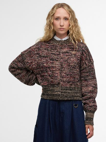 Barbour Saima Knitted Wool Rich Jumper, Multi, Multi