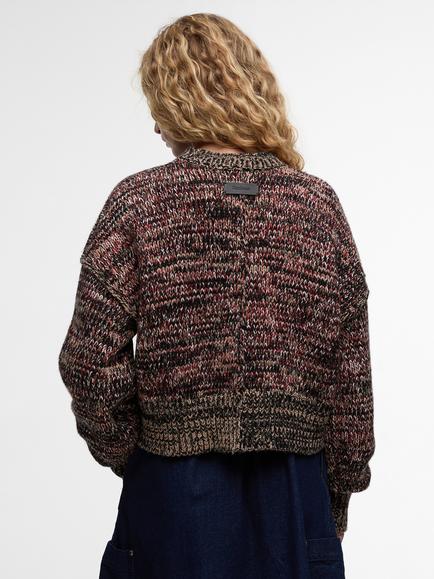 Barbour Saima Knitted Wool Rich Jumper, Multi - view 2, Multi
