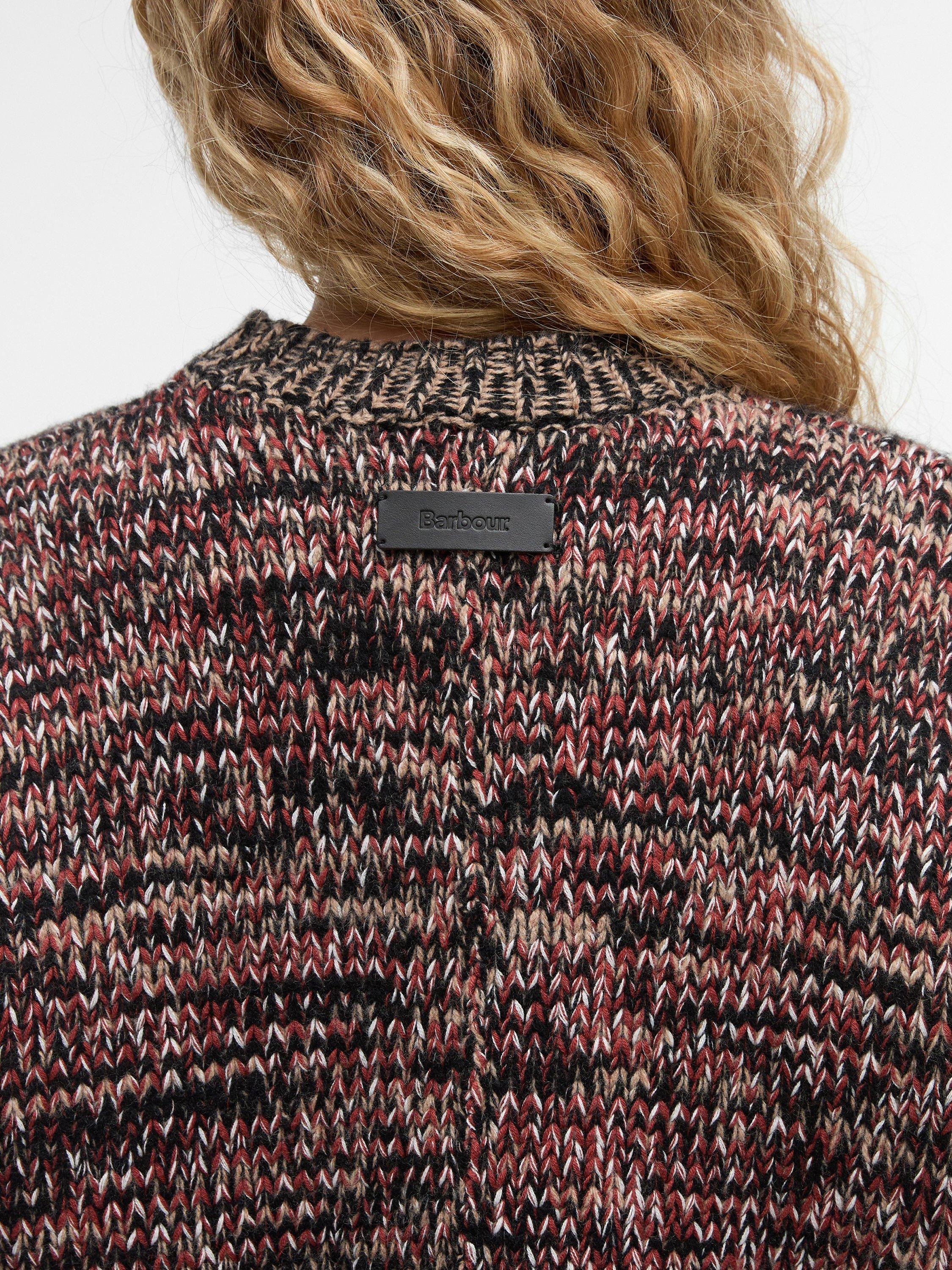 Product image 4 of 6, which shows Barbour Saima Knitted Wool Rich Jumper, Multi, 8