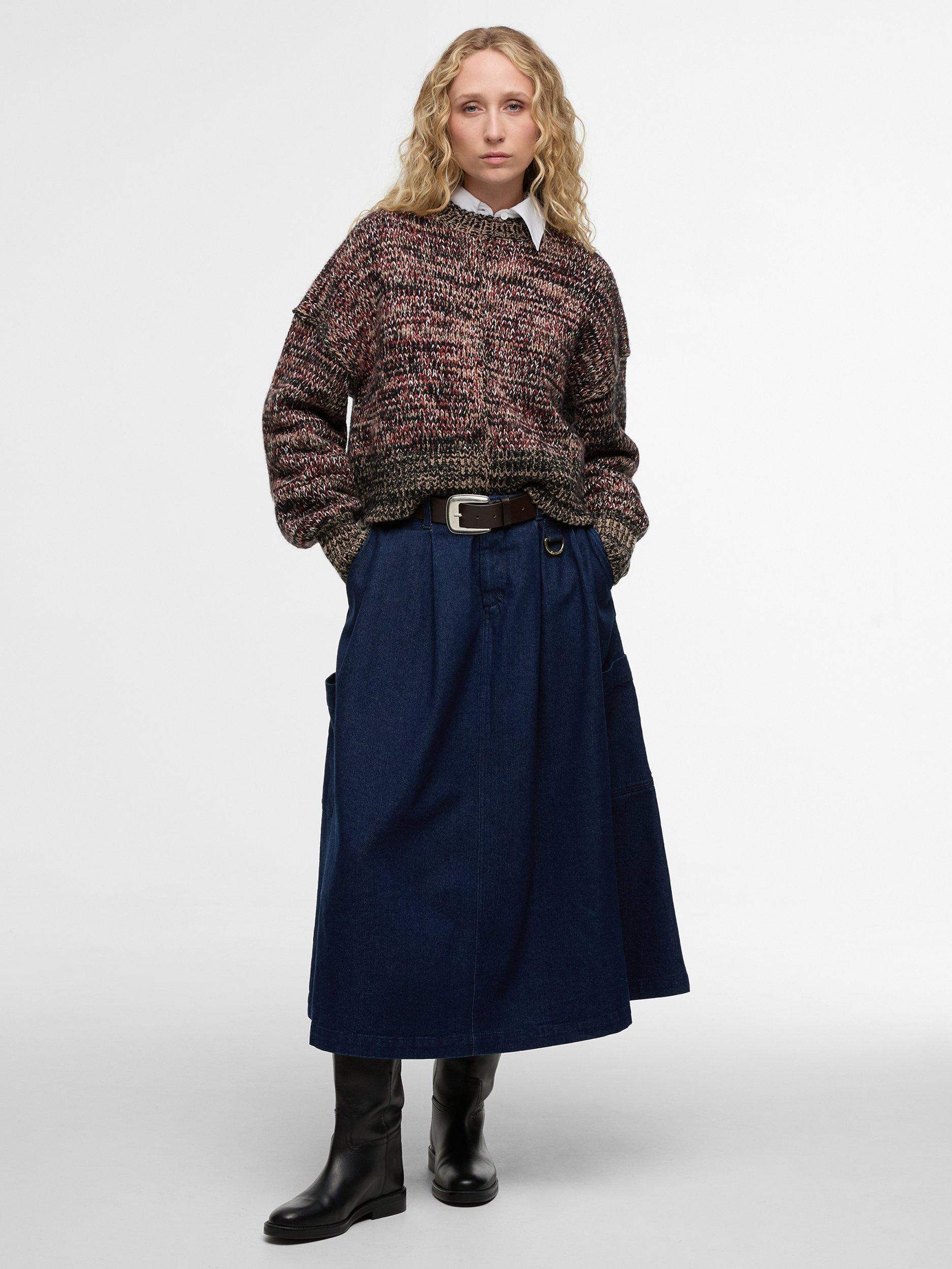 Product image 5 of 6, which shows Barbour Saima Knitted Wool Rich Jumper, Multi, 8