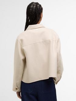 Barbour Ashdon Wool Blend Overshirt, Oat - view 2, Oat