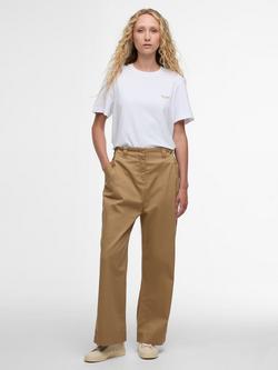 Barbour Alara Cotton Twill Trousers, Sand, Sand