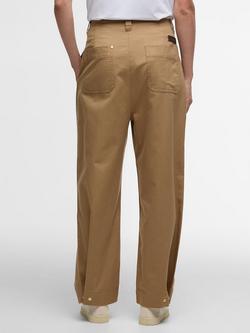 Barbour Alara Cotton Twill Trousers, Sand - view 2, Sand
