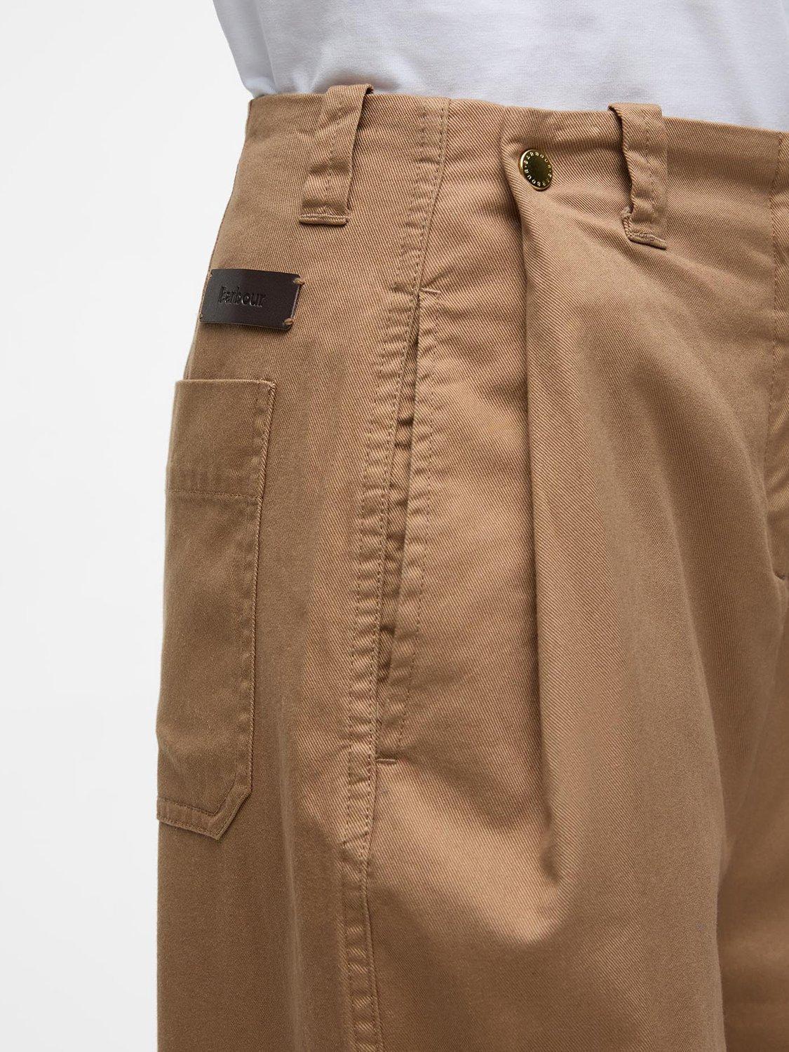 Product image 3 of 5, which shows Barbour Alara Cotton Twill Trousers, Sand, 8