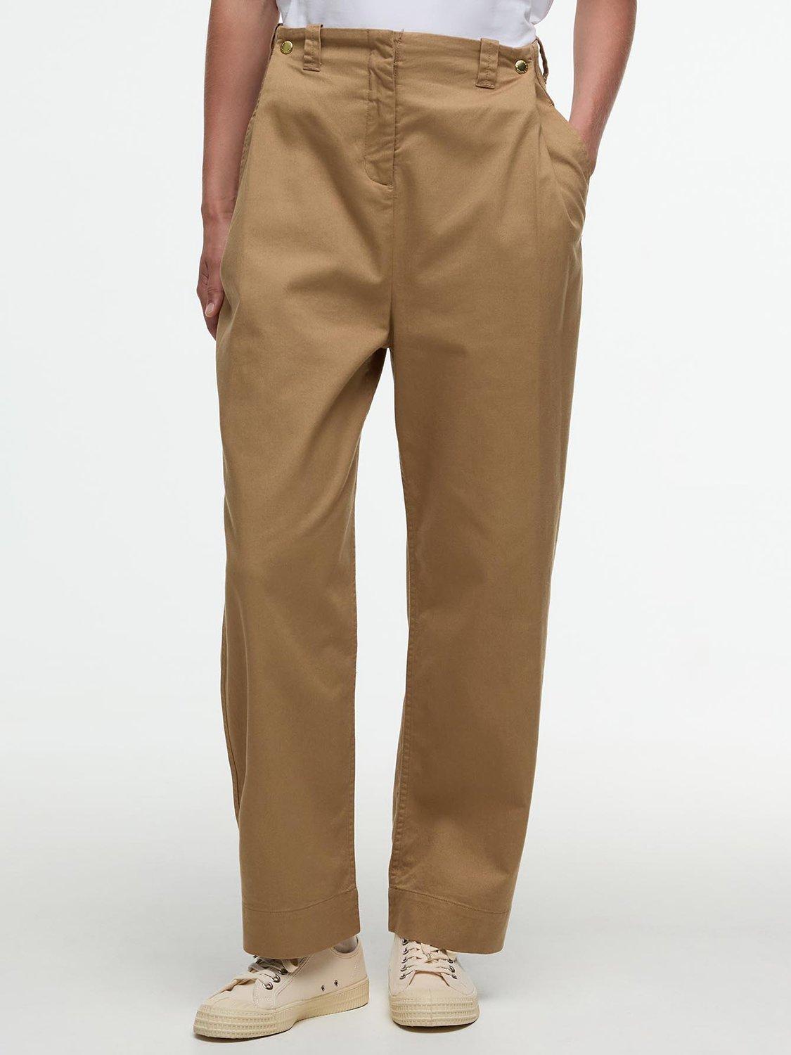 Product image 4 of 5, which shows Barbour Alara Cotton Twill Trousers, Sand, 8