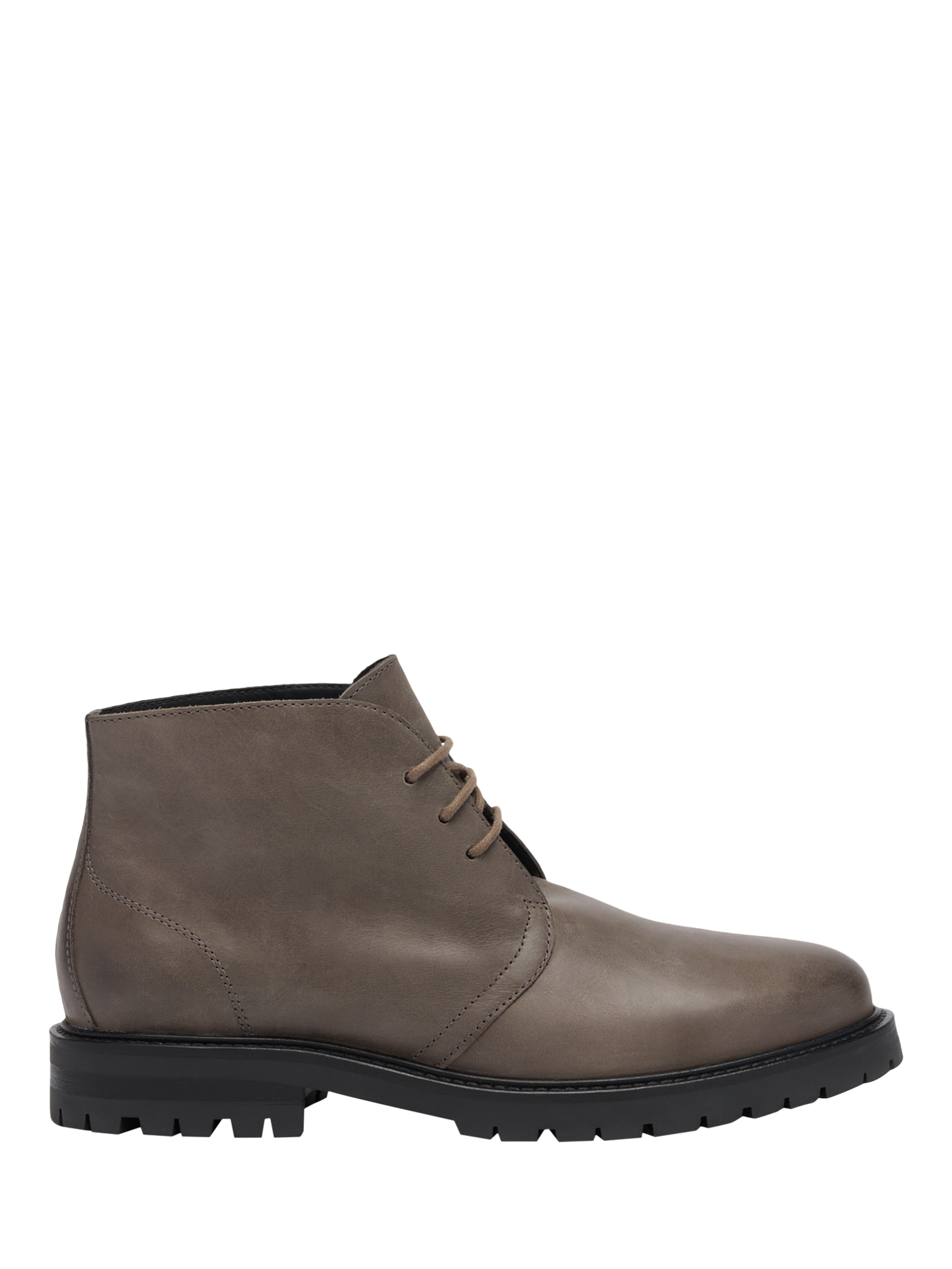 Product image 1 of 4, which shows Russell & Bromley Amaro Leather Chukka Boots, Grey, 7