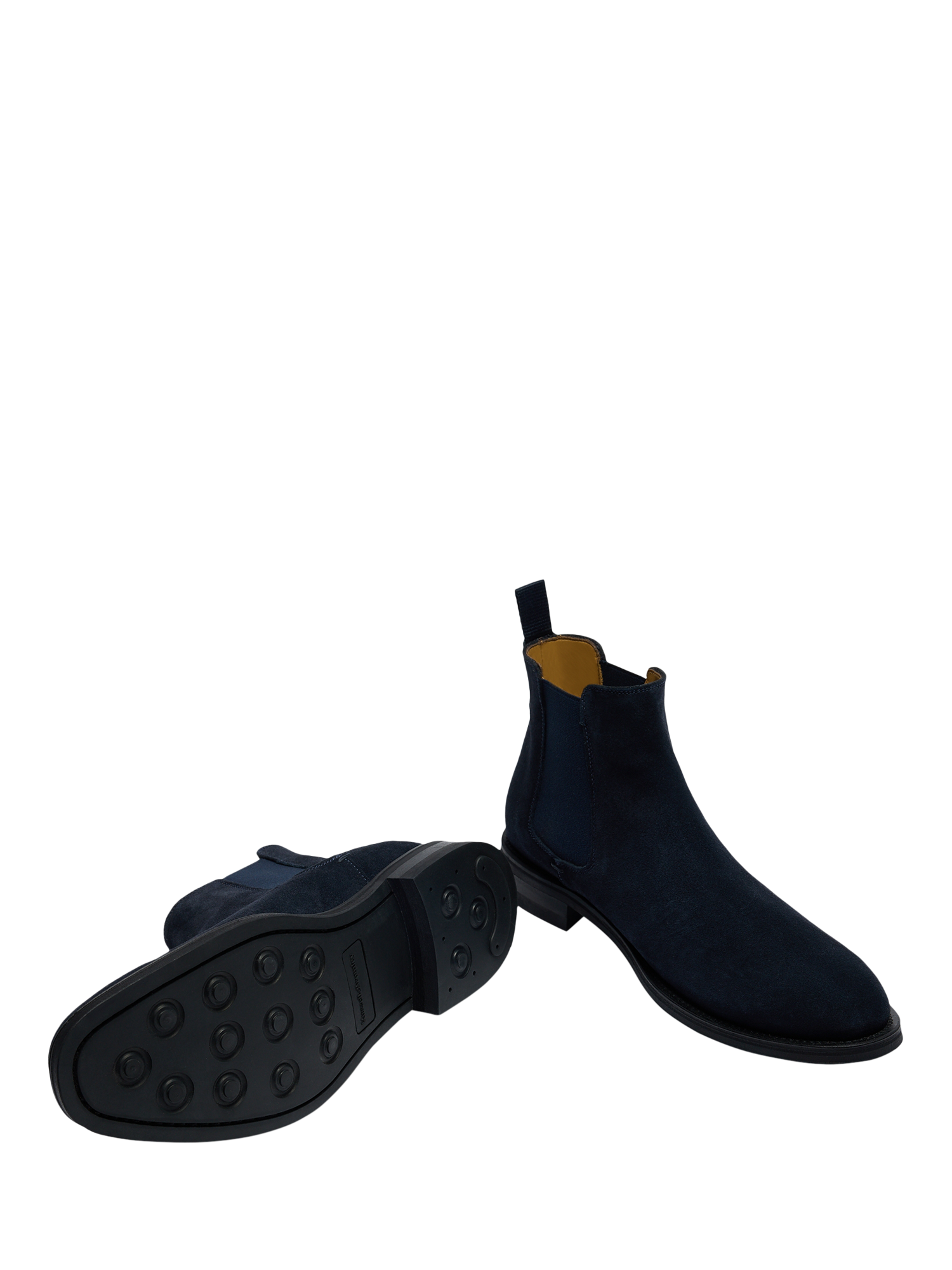 Product image 3 of 4, which shows Russell & Bromley Burlington Suede Classic Chelsea Boots, Blue, 8