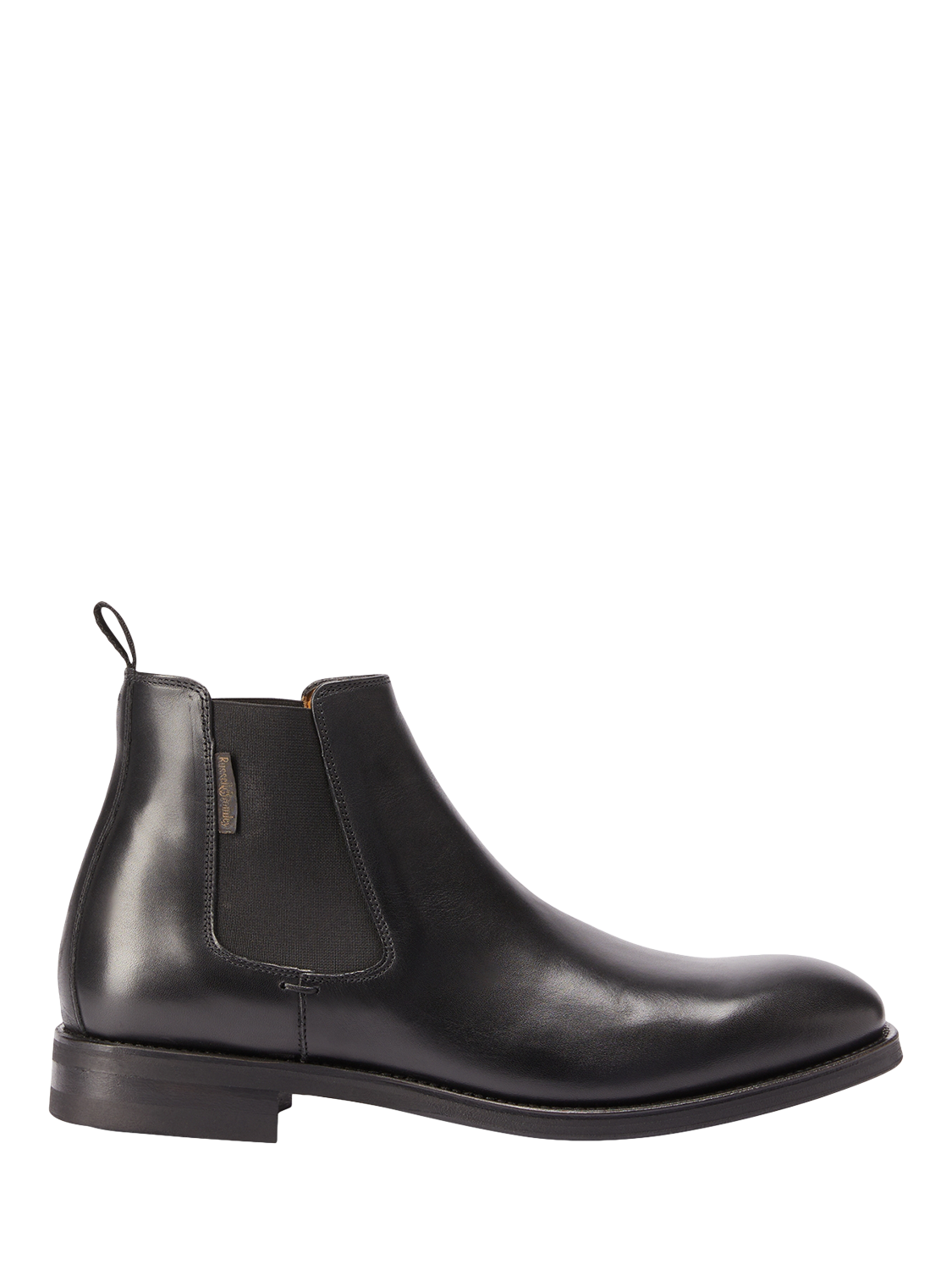 Product image 1 of 4, which shows Russell & Bromley Burlington Leather Chelsea Boots, Black, 7