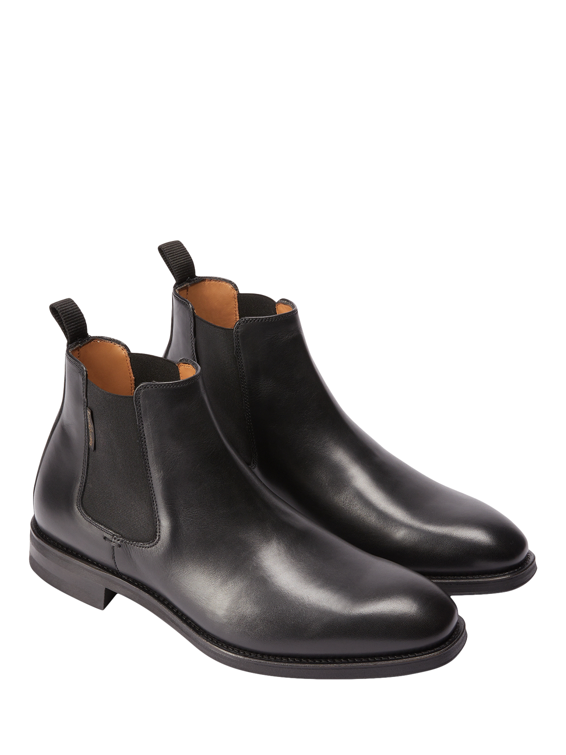 Product image 2 of 4, which shows Russell & Bromley Burlington Leather Chelsea Boots, Black, 7
