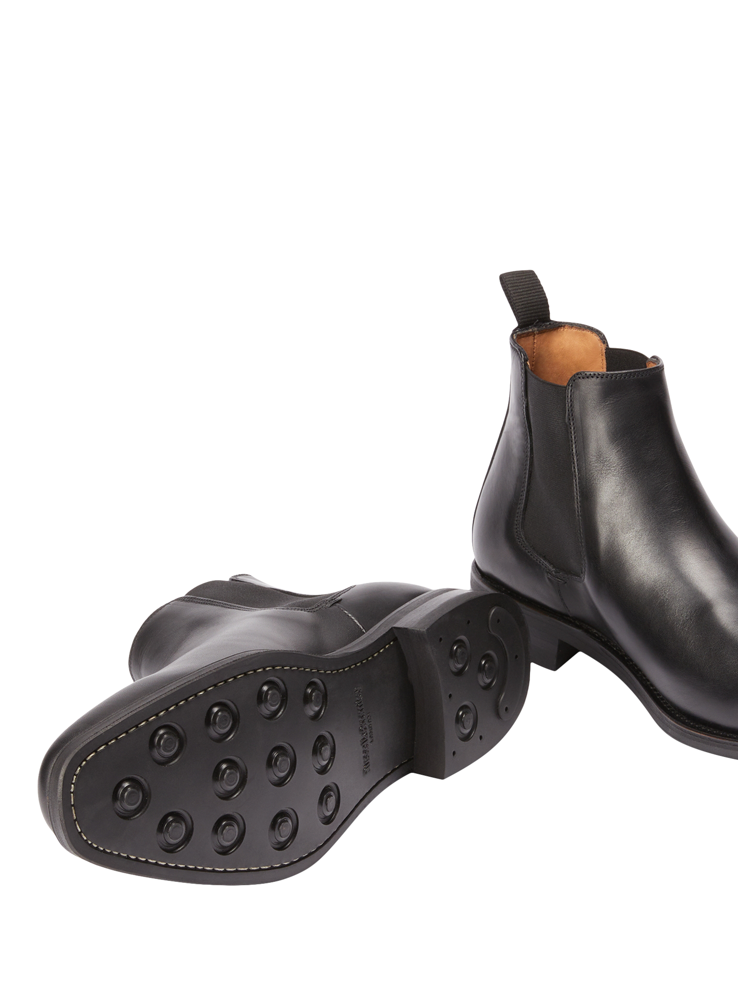 Product image 3 of 4, which shows Russell & Bromley Burlington Leather Chelsea Boots, Black, 7