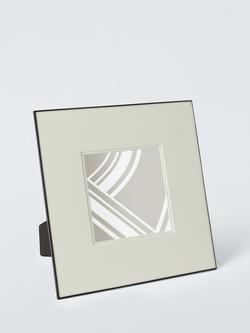 John Lewis Double Mount Aluminium Photo Frame, Black Aluminium