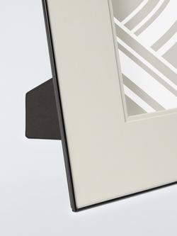 John Lewis Double Mount Aluminium Photo Frame - view 2, Black Aluminium