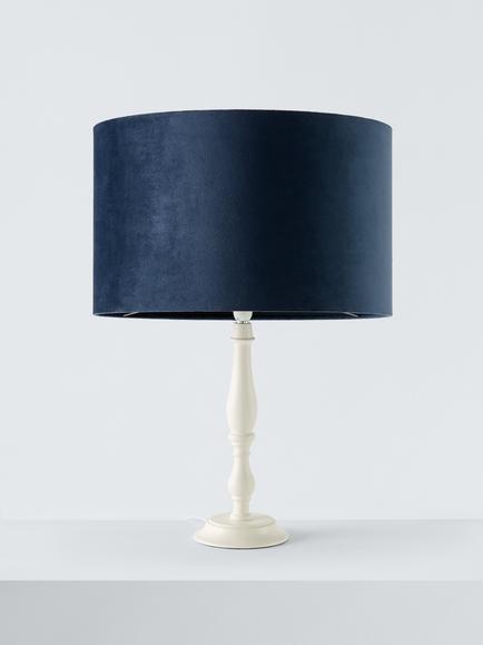 John Lewis Velvet Drum Lampshade - view 2, Navy