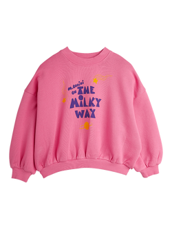 Mini Rodini Kids' Milky Way Sweatshirt, Pink, Pink