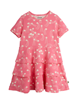 Mini Rodini Kids' Starfall Dress, Pink, Pink