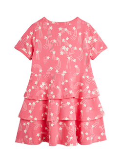 Mini Rodini Kids' Starfall Dress, Pink - view 2, Pink