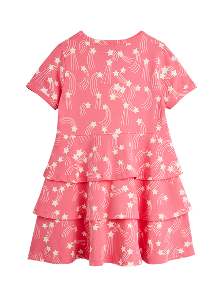 Mini Rodini Kids' Starfall Dress, Pink - view 2, Pink
