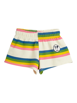 Mini Rodini Kids' Striped Ritzratz Sweat Shorts, Multi, Multi