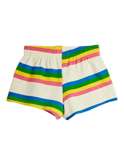 Mini Rodini Kids' Striped Ritzratz Sweat Shorts, Multi - view 2, Multi