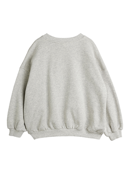 Mini Rodini Kids' Planet Embroidery Sweatshirt, Grey Melange - view 2, Grey Melange