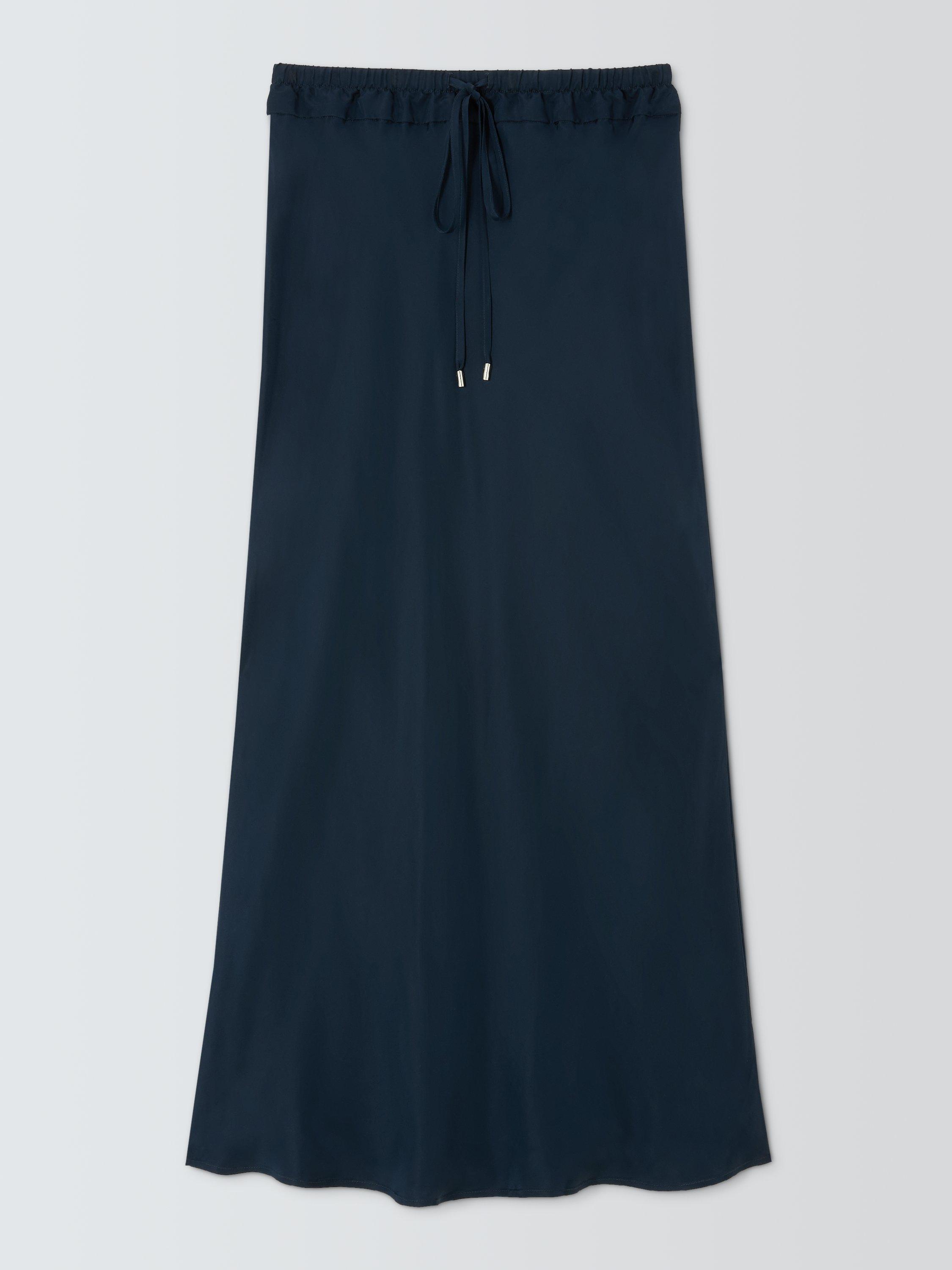 Product image 4 of 6, which shows John Lewis Bias Maxi Skirt, Navy, 8