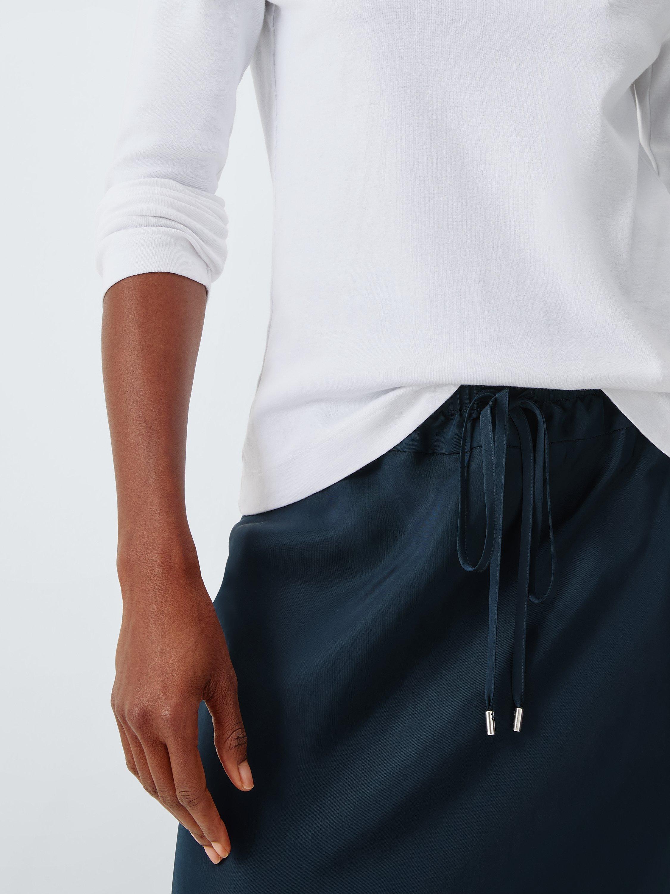 Product image 5 of 6, which shows John Lewis Bias Maxi Skirt, Navy, 8