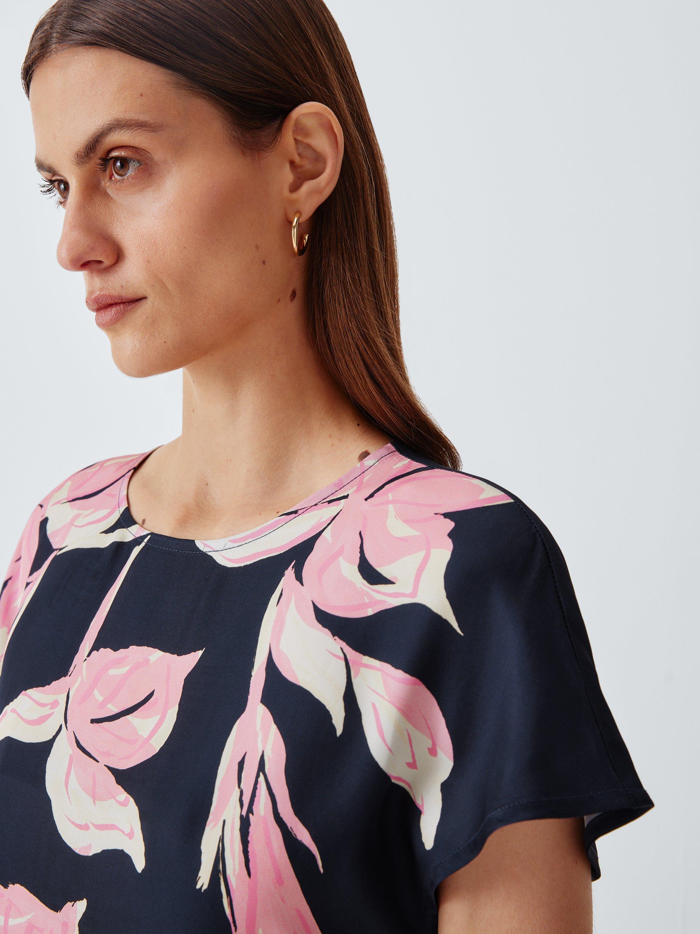 Product image 6 of 6, which shows John Lewis Floral Print Midi Column Dress, Print, 8