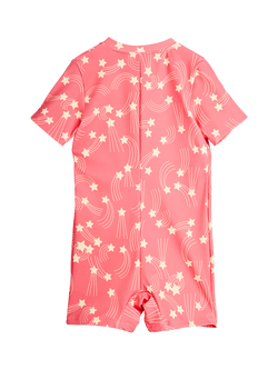 Mini Rodini Kids' Starfall UV All-in-One Suit, Pink - view 2, Pink