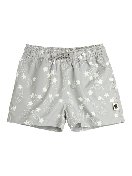 Mini Rodini Kids' Starfall UV Swim Shorts, Grey, Grey