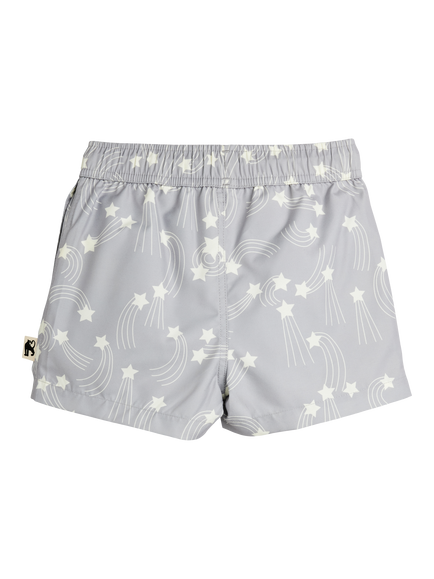 Mini Rodini Kids' Starfall UV Swim Shorts, Grey - view 2, Grey