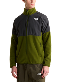The North Face Men's Glacier Heavyweight Fleece Jacket, Green/Asphalt, Green/Asphalt
